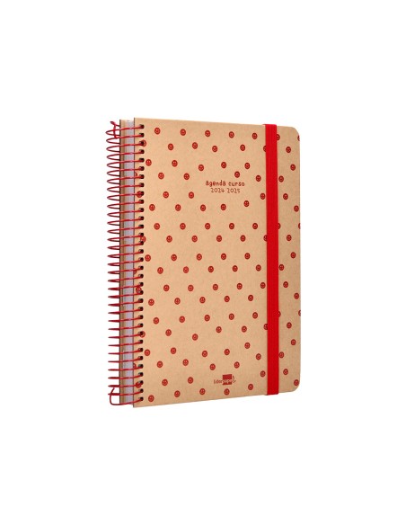 Agenda escolar liderpapel ano 24 25 escolar classic smile dia pagina a5 papel fsc banda elastica