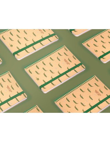 Agenda escolar liderpapel ano 24 25 escolar classic crocodile semana vista a5 papel fsc banda elastica