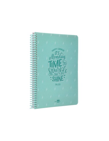 Agenda escolar liderpapel ano 24 25 escolar basic menta dia pagina a5