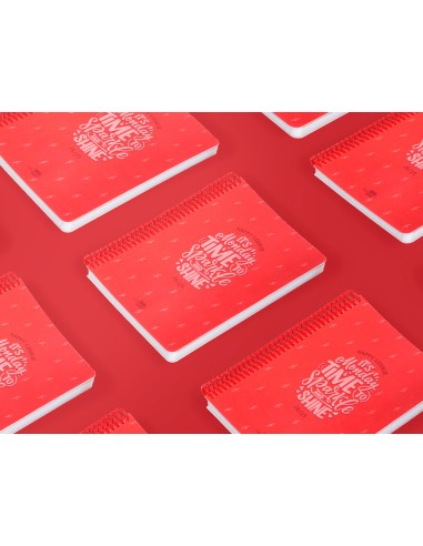 Agenda escolar liderpapel ano 24 25 escolar basic rojo dia pagina a5