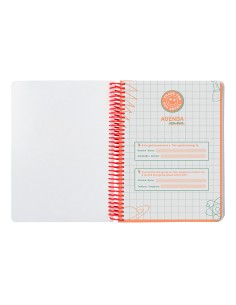 Agenda escolar liderpapel ano 24 25 escolar basic rojo dia pagina a5