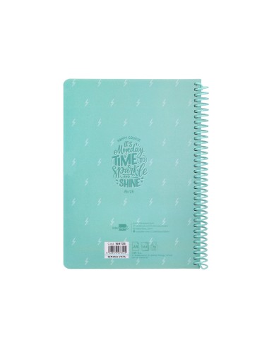 Agenda escolar liderpapel ano 24 25 escolar basic menta semana vista a5