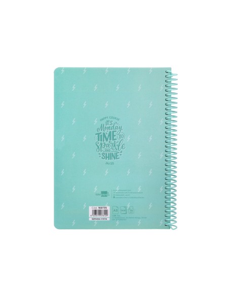 Agenda escolar liderpapel ano 24 25 escolar basic menta semana vista a5