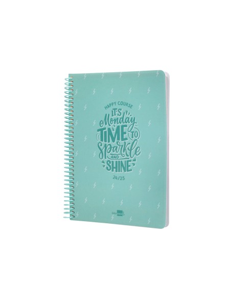 Agenda escolar liderpapel ano 24 25 escolar basic menta semana vista a5