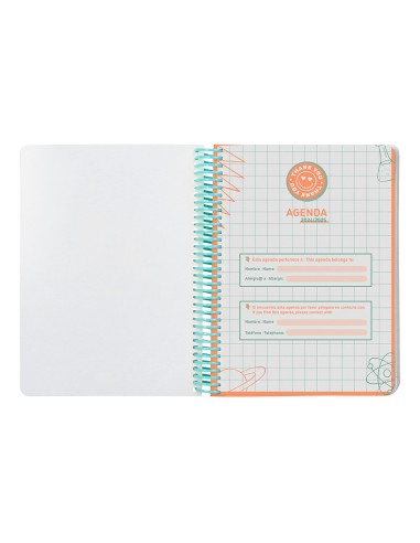 Agenda escolar liderpapel ano 24 25 escolar basic menta semana vista a5