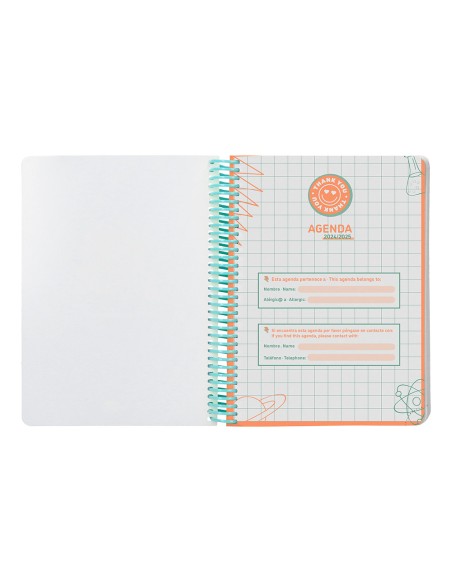 Agenda escolar liderpapel ano 24 25 escolar basic menta semana vista a5