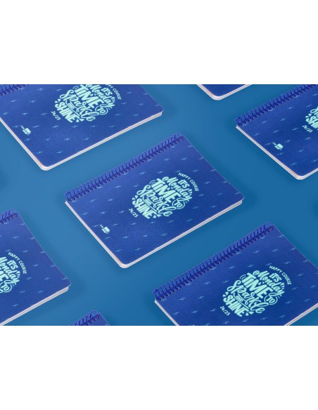 Agenda escolar liderpapel ano 24 25 escolar basic azul semana vista a5