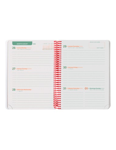 Agenda escolar liderpapel ano 24 25 escolar basic surtido semana vista a5