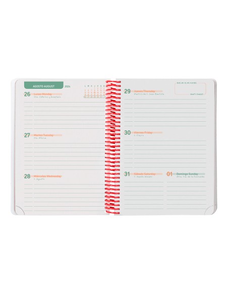 Agenda escolar liderpapel ano 24 25 escolar basic surtido semana vista a5