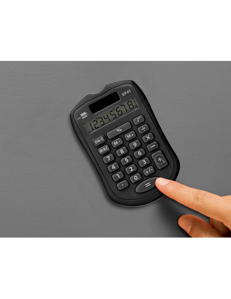 Calculadora liderpapel bolsillo xf43 8 digitos solar y pilas color negro 94x595x105mm Calculadora liderpapel bolsillo xf43 8 digitos solar y pilas color negro 94x595x105mm