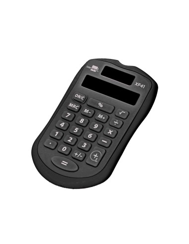 Calculadora liderpapel bolsillo xf43 8 digitos solar y pilas color negro 94x595x105mm