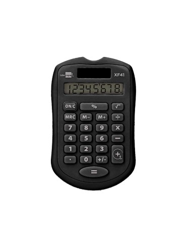 Calculadora liderpapel bolsillo xf43 8 digitos solar y pilas color negro 94x595x105mm