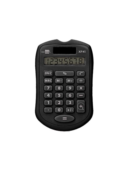 Calculadora liderpapel bolsillo xf43 8 digitos solar y pilas color negro 94x595x105mm Calculadora liderpapel bolsillo xf43 8 digitos solar y pilas color negro 94x595x105mm