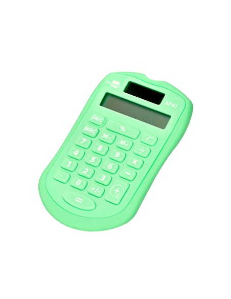 Calculadora liderpapel bolsillo xf42 8 digitos solar y pilas color verde 94x595x105mm Calculadora liderpapel bolsillo xf42 8 digitos solar y pilas color verde 94x595x105mm