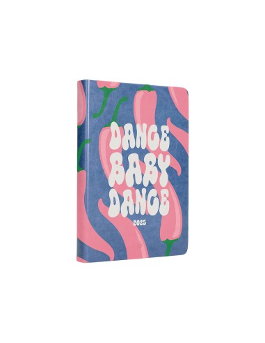 Agenda encuadernada liderpapel kinaros a6 2025 dia pagina color azul papel 70 gr