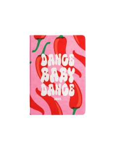 Agenda encuadernada liderpapel kinaros a5 2025 dia pagina color rosa papel 70 gr