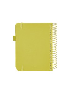 Agenda encuadernada liderpapel neon a5 2025 dia pagina color amarillo papel 70 gr