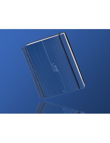 Agenda encuadernada liderpapel olbia a4 2025 dia pagina color azul papel 60 gr