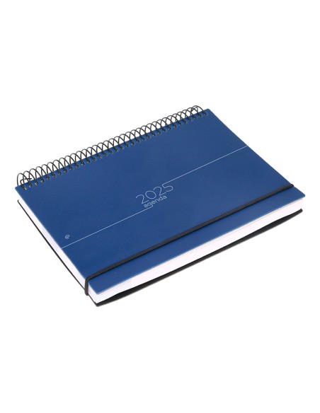 Agenda encuadernada liderpapel olbia a4 2025 dia pagina color azul papel 60 gr