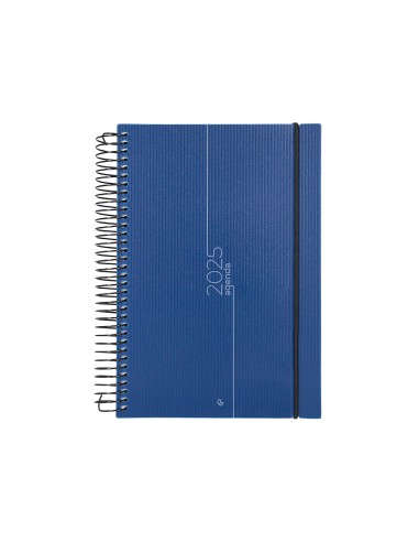 Agenda encuadernada liderpapel olbia a4 2025 dia pagina color azul papel 60 gr