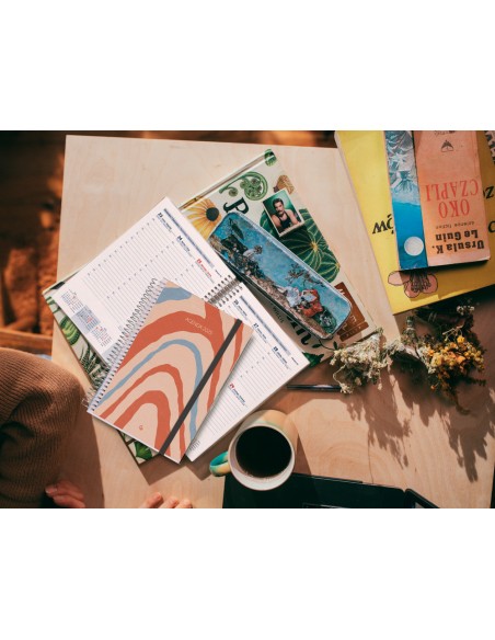 Agenda encuadernada liderpapel tinos a5 2025 dia pagina personalizable papel 70 gr