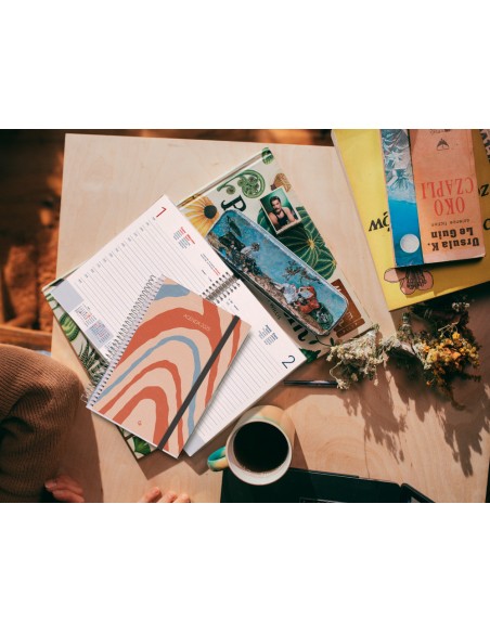 Agenda encuadernada liderpapel tinos a5 2025 semana vista personalizable papel 70 gr