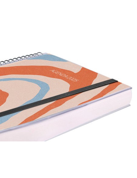 Agenda encuadernada liderpapel tinos a4 2025 dia pagina personalizable papel 70 gr