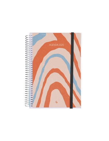 Agenda encuadernada liderpapel tinos a4 2025 semana vista personalizable papel 70 gr