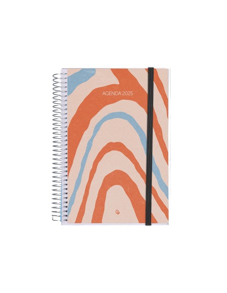 Agenda encuadernada liderpapel tinos a4 2025 semana vista personalizable papel 70 gr