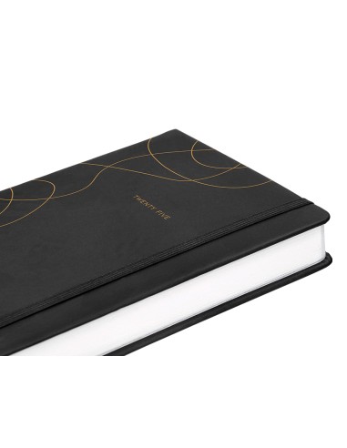 Agenda encuadernada liderpapel efira a5 2025 dia pagina color negro papel 70 gr
