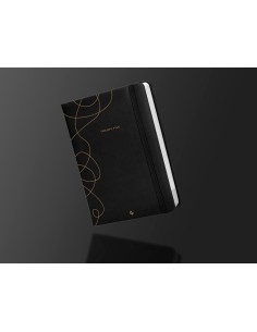 Agenda encuadernada liderpapel efira a5 2025 dia pagina color negro papel 70 gr