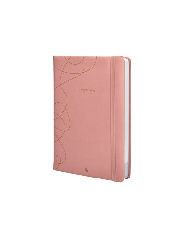 Agenda encuadernada liderpapel efira a5 2025 dia pagina color rosa papel 70 gr