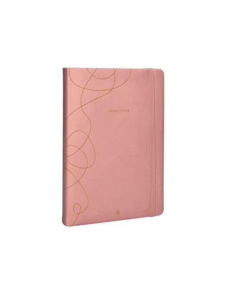 Agenda encuadernada liderpapel efira a5 2025 dia pagina color rosa papel 70 gr