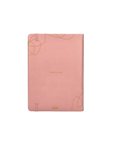 Agenda encuadernada liderpapel efira a5 2025 dia pagina color rosa papel 70 gr