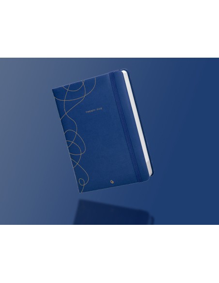 Agenda encuadernada liderpapel efira a5 2025 dia pagina color azul papel 70 gr