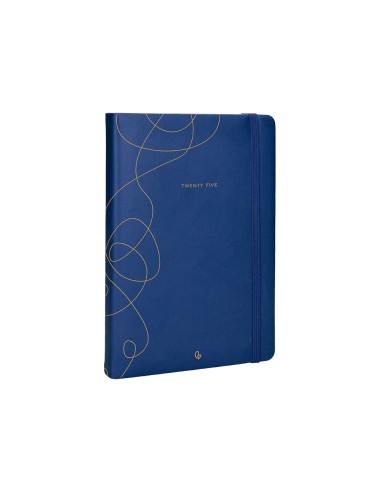 Agenda encuadernada liderpapel efira a5 2025 dia pagina color azul papel 70 gr