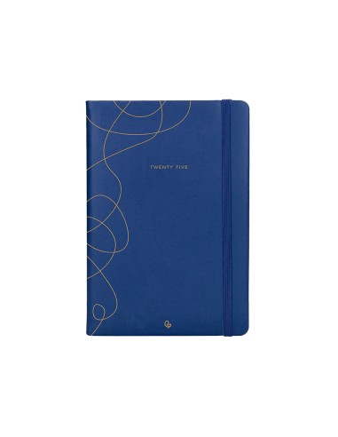 Agenda encuadernada liderpapel efira a5 2025 dia pagina color azul papel 70 gr