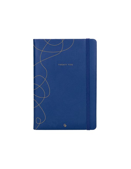 Agenda encuadernada liderpapel efira a5 2025 dia pagina color azul papel 70 gr