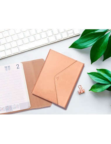 Agenda encuadernada liderpapel psara a5 2025 dia pagina color rosa nude papel 70 gr