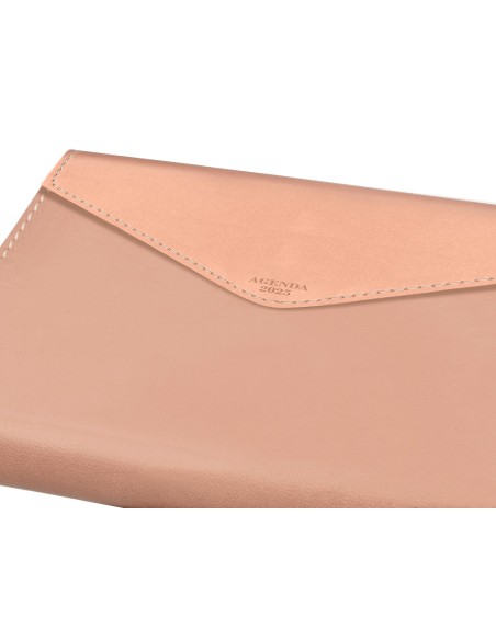 Agenda encuadernada liderpapel psara a5 2025 dia pagina color rosa nude papel 70 gr