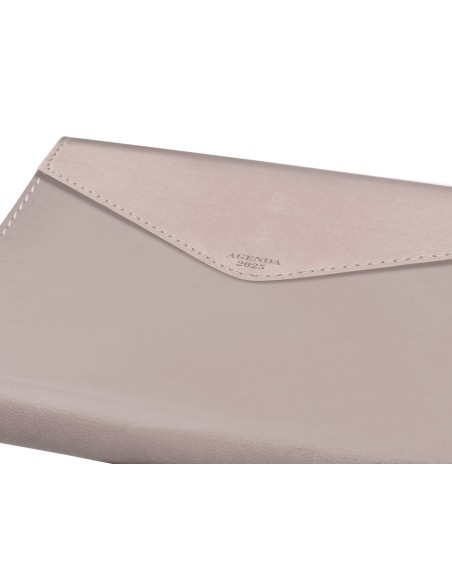Agenda encuadernada liderpapel psara a5 2025 dia pagina color gris piedra papel 70 gr