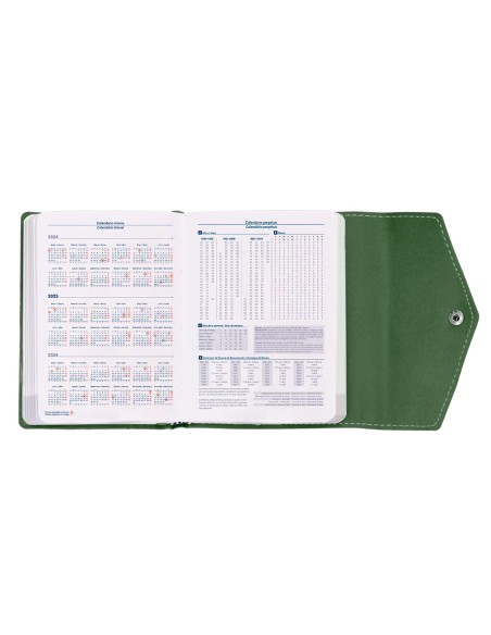 Agenda encuadernada liderpapel psara a5 2025 dia pagina color verde papel 70 gr