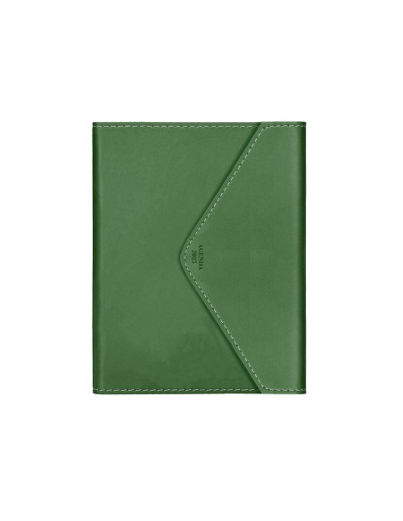 Agenda encuadernada liderpapel psara a5 2025 dia pagina color verde papel 70 gr