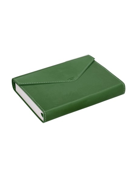 Agenda encuadernada liderpapel psara a5 2025 dia pagina color verde papel 70 gr
