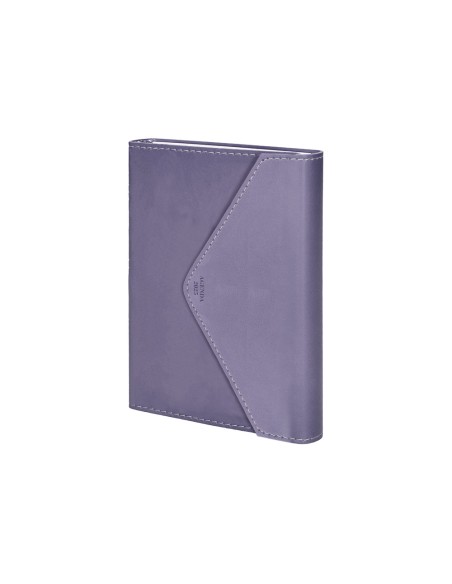 Agenda encuadernada liderpapel psara a5 2025 dia pagina color violeta papel 70 gr