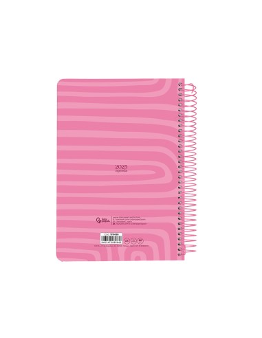 Agenda espiral liderpapel syro s a5 2025 dia pagina color rosa papel 60 gr catalan