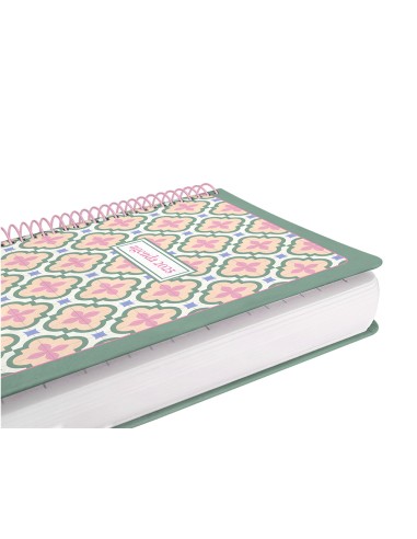 Agenda espiral liderpapel peri ssa a4 2025 dia pagina color verde papel 80 gr