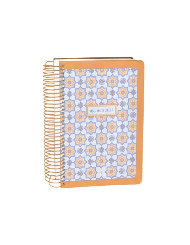 Agenda espiral liderpapel peri ssa a4 2025 dia pagina color naranja papel 80 gr
