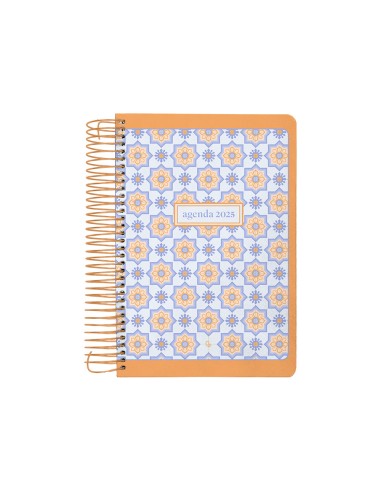 Agenda espiral liderpapel peri ssa a4 2025 dia pagina color naranja papel 80 gr