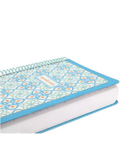 Agenda espiral liderpapel peri ssa a4 2025 dia pagina color azul papel 80 gr